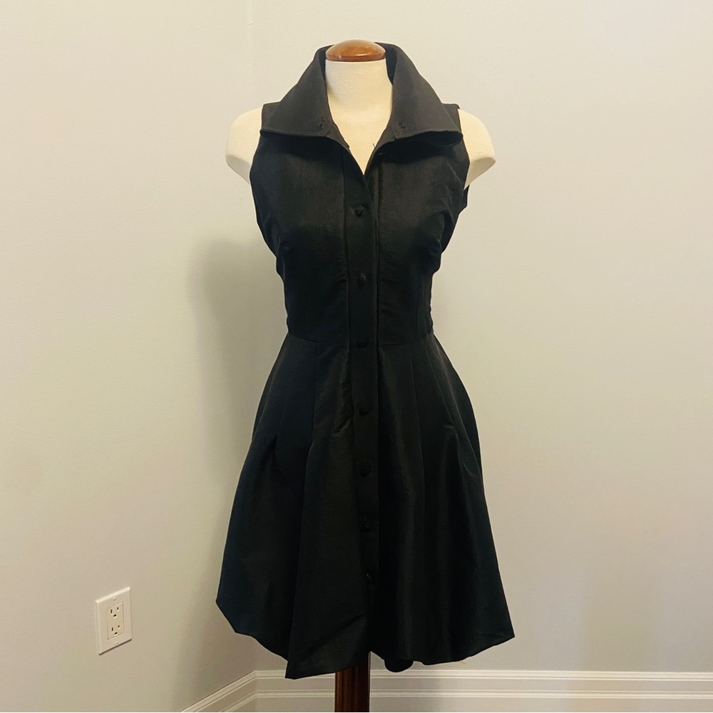 Sleeveless black dress